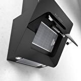 KÜGERR D860 CM SİYAH CAM ANKASTRE SESSİZ DAVLUMBAZ