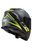Storm 2 Nerve Mat Siyah Neon Sarı Kask 2 Cam