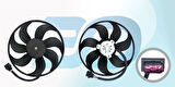 Wisco 1J0959455F Fan Motoru Davlumbazsız 345mm-3 Fiş-7 Kanat 1J0959455F