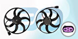 Wisco 1K0959455DM Fan Motoru Davlumbazsız 410mm-4 Fiş-7 Kanat 1K0959455DM