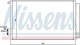 Wisco 51887906 Klima Radyatörü Mt-At 606X355mm 51887906