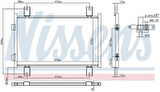 Wisco 6455.CG Klima Radyatörü Mt 530X366mm 6455.CG