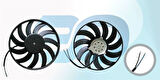 Wisco 8E0959455A Fan Motoru Davlumbazsız 370mm-2 Fiş-11 Kanat 8E0959455A