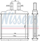 Wisco 96554446 Kalorifer Radyatörü Brazing 170X163mm 96554446