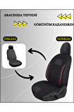 Opel Corsa D Araçlara Uyumlu Tam Takım Basic K Model Oto Koltuk Kılıfı Seti