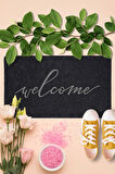 Welcome Kauçuk Tabanlı Kapı Önü Paspası