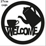 Welcome Temalı Lazer Kesim Duvar Dekoru