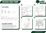 Basamaklı Ahşap Tabure