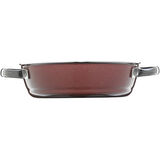 WMF 3201111936 FUSİONTEC MİNERAL CAM KAPAKLI PİLAV TENCERESİ PEMBE 24 CM