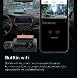 Wodimark A68 Full HD 1080P Araç Kamerası | Çift Lens, 360° Döner Gövde, Gece Görüşü, G-Sensörlü Dashcam