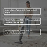 Wodimark ONİX Dikey Elektrikli Süpürge – 800W Motor, 18Kpa Vakum, Toz Torbasız, Ayrılabilir El Süpürgesi, 1L Hazne, 5m Kablo, 3’lü Filtreleme