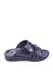 Ziley 00749 Dört Noktalı Siyah Erkek Çocuk Terlik & Sandalet