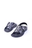Ziley 00749 Dört Noktalı Siyah Erkek Çocuk Terlik & Sandalet