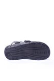 Ziley 00749 Dört Noktalı Siyah Erkek Çocuk Terlik & Sandalet