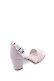 Goldstep 1601 Kadın 7,5 Cm Topuk Dantelli Tek Bant Sandalet