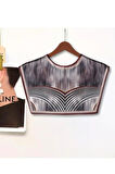 Walkenzo 4864 Şık Desenli Bağlamalı Modern Kadın Omuz Şalı