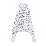 Merino Yün Unicorn Temalı Çift Katlı Kolsuz Çocuk Uyku Tulumu Doğal Boyasız-1-2 Yaş
