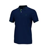 Polo Yaka Pamuklu Erkek T-shirt Lacivert-XL