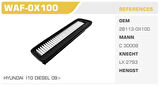 Winkel WAF-0X100 Hava Filtresi i10 08-11 1.1 CRDI Kolı: 20 Ad 