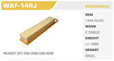 Winkel WAF-14RJ Hava Filtresi 207 308 3008 Partner II C3 II C4 Berlingo 1.4 1.6 16V 1.6 VTI Kolı: 40 Ad FN4010