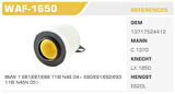Winkel WAF-1650 Hava Filtresi BMW 1 BMW 3 1.16i 316I Kolı: 40 Ad FN3803
