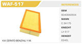 Winkel WAF-517 Hava Filtresi Mercedes W210 95-00 Kolı: 20 Ad FN4834