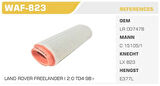 Winkel WAF-823 Hava Filtresi BMW 1 BMW 3 BMW 5 Kolı: 20 Ad FN0211