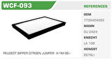 Winkel WCF-093 Polen Filtresi Megane I 96-Kolı: 68 Ad FN7001