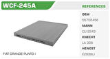 Winkel WCF-245A Polen Filtresi Opel Corsa D Kolı: 68 Ad FN8801