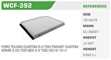 Winkel WCF-392 Polen Filtresi Tourneo Custom 12-Transit V363 14-Kolı: 36 Ad FN7310