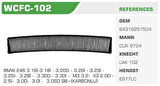 Winkel WCFC-102 Polen Filtresi BMW 3 00-05 BMW X3 Karbonlu Kolı: 20 Ad FN8614