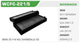 Winkel WCFC-221S Polen Filtresi BMW X5 BMW X6 Kolı: 25 Ad 