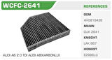 Winkel WCFC-2641 Polen Filtresi A6 11-A7 10-A8 12-Karbonlu Kolı: 27 Ad FN8304