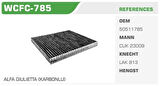Winkel WCFC-785 Polen Filtresi Giulietta 10-Karbonlu Kolı: 36 Ad 