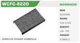Winkel WCFC-8220 Polen Filtresi Voyager IV 00-08 Karbonlu Kolı: 20 Ad FN9004