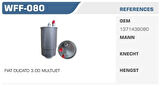 Winkel WFF-080 Mazot Filtresi Ducato Boxer Jumper Accent Era 06-Getz 06-Euro 5 Kolı: 50 Ad FN0033