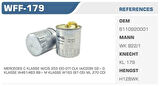 Winkel WFF-179 Mazot Filtresi Mercedes C Seri Kolı: 50 Ad FN2055