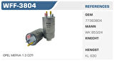 Winkel WFF-3804 Mazot Filtresi Albea Doblo Fiorino Punto Evo Grande Punto Meriva 03-10 1.3 CDTI Kolı: 24 Ad 