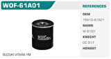 Winkel WOF-61A01 Yağ Filtresi SX4 13-1.6 Kolı: 24 Ad FN1002