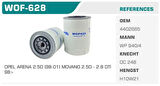 Winkel WOF-628 Yağ Filtresi Ducato Daily Master I Boxer Jumper Movano 2.5D 2.5DTI 2.8JTD HDI Kolı: 24 Ad FN0028