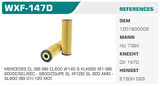 Winkel WXF-147D Yağ Filtresi Mercedes Sl Renault 129 SL 600 394Hp 92-01 Eco Kolı: 50 Ad FN1106