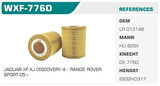 Winkel WXF-776D Yağ Filtresi C5 III XF XJ Discovery Range Rover 3.0 HDI 3.0TD Kolı: 50 Ad 