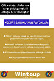 %100 Bitkisel Özel Üretim Saç Yüz Cilt Vücut Kullanım Temizleyici Etkili Doğal Kükürt Sabunu 1 Adet
