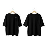 Wicold W Baskılı Oversize T-Shirt Erkek Tişört Unisex Tişört Kadın Tişört