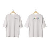 Wicold Elyapboz Baskılı Oversize T-Shirt Erkek Tişört Unisex Tişört Kadın Tişört