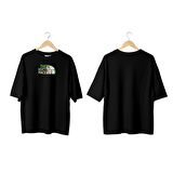 Wicold The Morty Face Baskılı Oversize T-Shirt Erkek Tişört Unisex Tişört Kadın Tişört