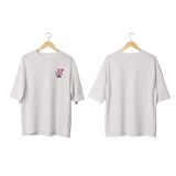 Wicold Preşeytan Baskılı Oversize T-Shirt Erkek Tişört Unisex Tişört Kadın Tişört