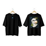 Wicold Traps Baskılı Oversize T-Shirt Erkek Tişört Unisex Tişört Kadın Tişört