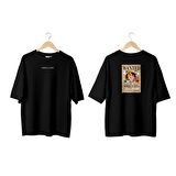 Wicold Monkey D Luffy Baskılı Oversize T-Shirt Erkek Tişört Unisex Tişört Kadın Tişört