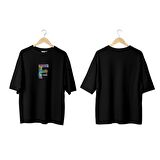 Wicold Floral Baskılı Oversize T-Shirt Erkek Tişört Unisex Tişört Kadın Tişört